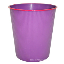 Plastic Open Top Purple Waste Bin for Home (B06-931)